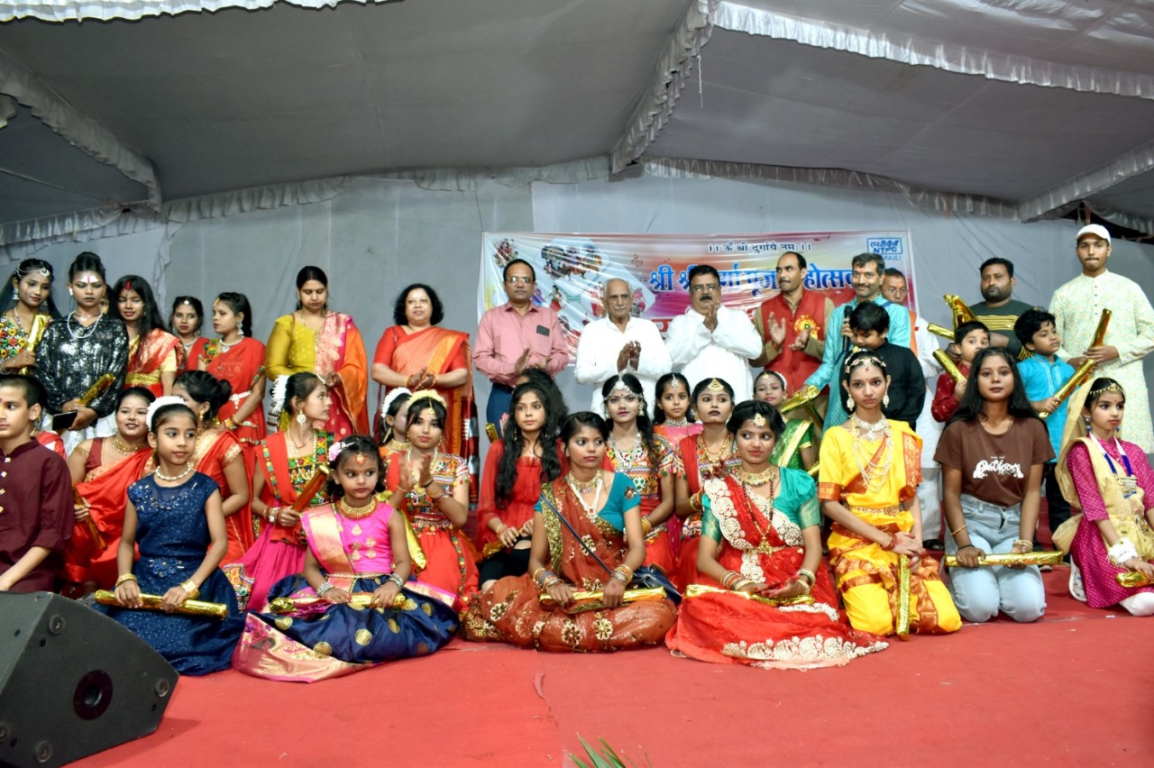 एनटीपीसी सिंगरौली शक्तिनगर में दुर्गा पूजा धूमधाम से आयोजन किया गया